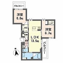 シャーメゾンみどり  ｜ 岡山県岡山市北区東古松3丁目（賃貸マンション2LDK・3階・62.17㎡） その2