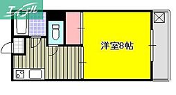 グッドウィル 1Kの間取図画像