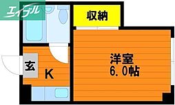間取図画像 1K
