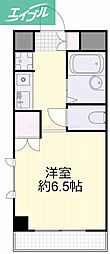 リアライズ西之町 1Kの間取図画像