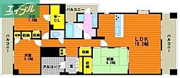 エンヴィーズライフ岡山大雲寺前 3LDKの間取図画像