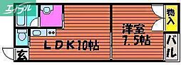 グロッサー京橋 1LDKの間取図画像
