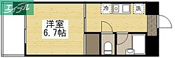 K'sB大供 1Kの間取図画像