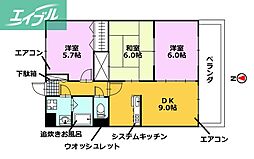 MGランドマーク 3LDKの間取図画像