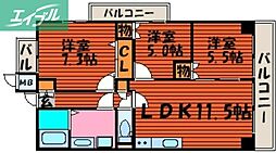 アイステージ幸町 3LDKの間取図画像