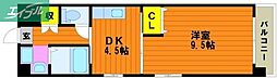 グレース島田本町 1DKの間取図画像