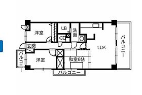 岡山県岡山市中区桑野（賃貸マンション3LDK・3階・66.34㎡） その2