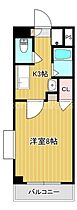 岡山県岡山市北区国体町（賃貸マンション1K・5階・24.80㎡） その2