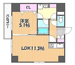 岡山県岡山市北区神田町1丁目（賃貸マンション1LDK・2階・40.08㎡） その2