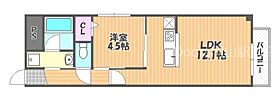 岡山県岡山市北区中山下2丁目（賃貸マンション1LDK・7階・37.27㎡） その2