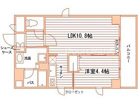 岡山県岡山市北区富田町1丁目（賃貸マンション1LDK・4階・37.20㎡） その2