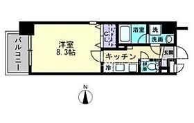 岡山県岡山市北区柳町1丁目（賃貸マンション1K・3階・26.93㎡） その2