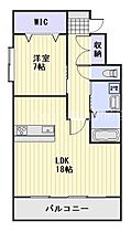 岡山県岡山市北区今8丁目（賃貸マンション1LDK・1階・57.54㎡） その2