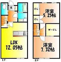 岡山県岡山市北区楢津（賃貸テラスハウス2LDK・1階・63.99㎡） その2