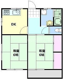 間取図画像 2DK