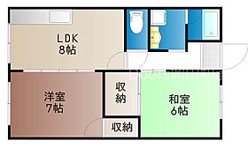 ガーデンパークIII  ｜ 岡山県岡山市北区横井上（賃貸アパート2LDK・2階・46.00㎡） その2