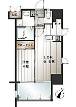 サヴォイザセントラルガーデン 1101 ｜ 福岡県福岡市博多区住吉3丁目（賃貸マンション1LDK・11階・34.16㎡） その2