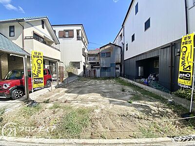 外観：現地写真更新！現地の説明はもちろん、モデルハウスご見学も可能！同社施工物件をご見学していただきますので、実際に使用される設備やお家の雰囲気などをご確認ください