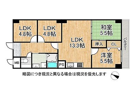 4LDK 間取り