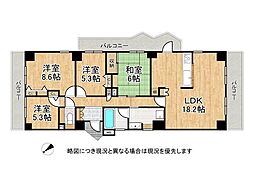コモンシティ星田ヴェルデヒルズ5番館 4LDKの間取図画像