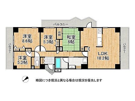4LDK 間取り