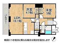 間取図画像 2LDK