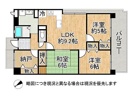 全居室に収納があり収納力が豊富な間取りです