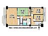 間取り：19階建て7階部分東向きにつき採光・通風・眺望良好です！