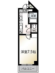 第2ウィンベル 1Kの間取図画像