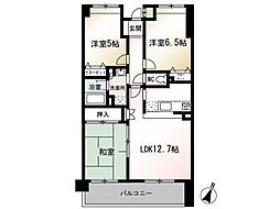 アンジェリーク 3LDKの間取図画像