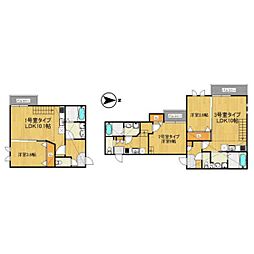スマイルフラワー野芥 1Kの間取図画像