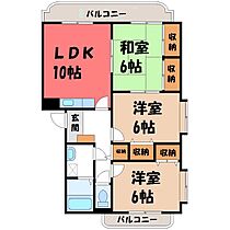 ユーミーローズ  ｜ 栃木県小山市若木町2丁目（賃貸マンション3LDK・3階・65.55㎡） その2