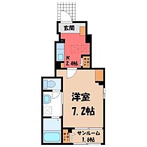 オネスティ  ｜ 栃木県小山市西城南1丁目（賃貸アパート1K・1階・29.72㎡） その2