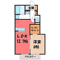 ロイヤル アネシス Ａ  ｜ 茨城県古河市下辺見（賃貸アパート1LDK・1階・47.50㎡） その2