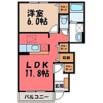 ラフィーネ C  ｜ 茨城県結城市大字結城（賃貸アパート1LDK・1階・42.80㎡） その2