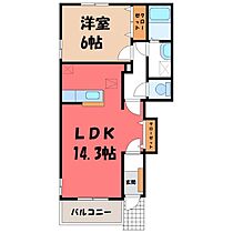 シャルマン  ｜ 茨城県結城市大字結城（賃貸アパート1LDK・1階・48.19㎡） その2