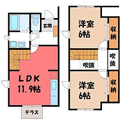 🉐敷金礼金0円！🉐真岡鐵道 下館二高前駅 徒歩7分