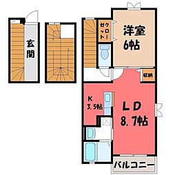 JR水戸線 結城駅 徒歩7分 3階/-