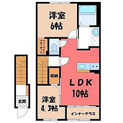 JR東北本線 小山駅 徒歩16分 2階/-