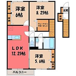 メゾン・ド・ペッツセシル 3LDKの間取図画像