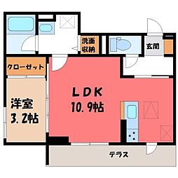 Anatoli 1LDKの間取図画像