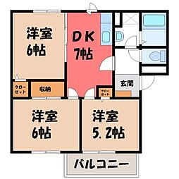 メゾンドソレイユ B 2階/-
