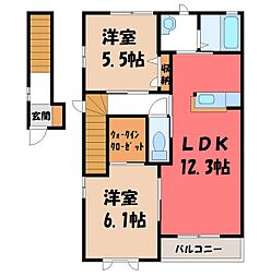 サザンハイツ D 2階