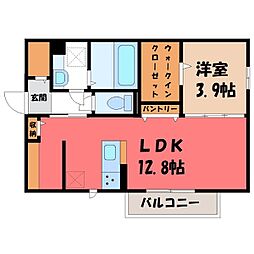 ソッリーゾB 1LDKの間取図画像
