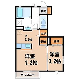 メゾンドモーリエ3 1SKの間取図画像