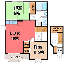 シンシアエム・エー 2LDKの間取図画像