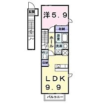 アップルパーク  ｜ 愛知県豊橋市森岡町（賃貸アパート1LDK・2階・41.98㎡） その2