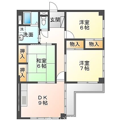 ハイツ船町4B_間取り_0