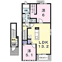 カーサ　きよら　II  ｜ 愛知県豊橋市草間町字二本松（賃貸アパート2LDK・2階・58.70㎡） その2