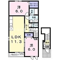 イースタン・パーク51A  ｜ 愛知県豊橋市牛川町字東側（賃貸アパート2LDK・2階・57.26㎡） その2